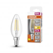 OSRAM E14 Kerzen LED Lampe SUPERSTAR+ CLASSIC klar dimmbar 2,2W wie 25W warmweißes Licht & hohe Farbwiedergabe